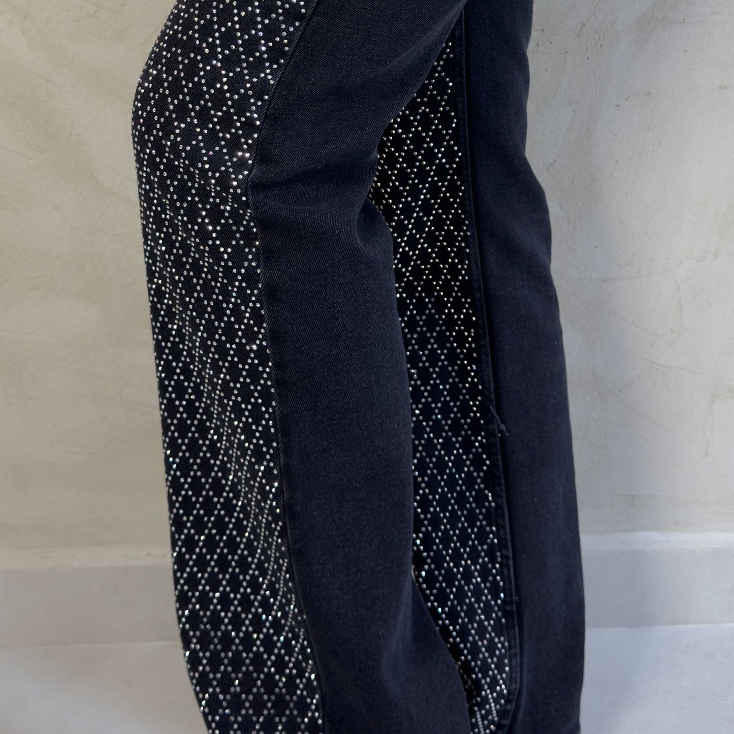 Black Glitz Jeans